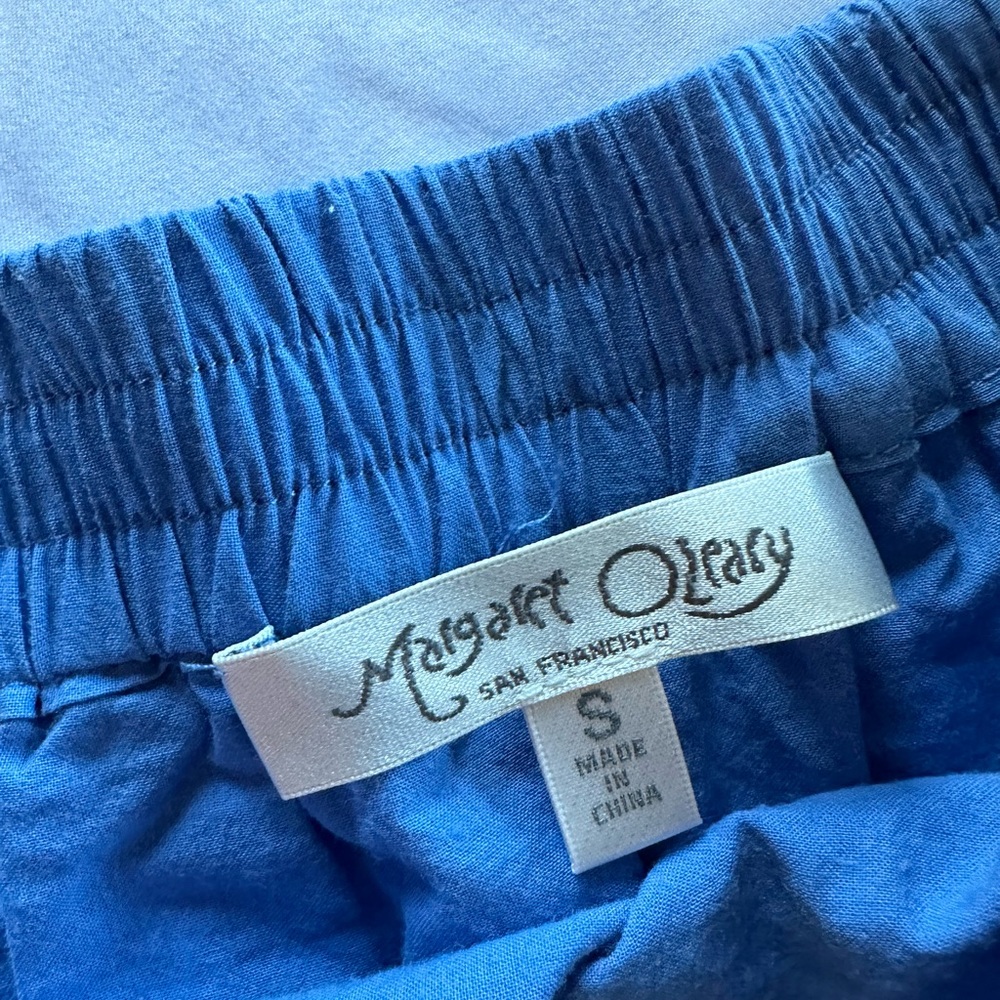 MARGARET O'LEARY Eyelet Skirt Periwinkle Blue - Picture 3 of 8